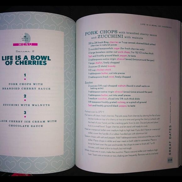 Preowned Rachel Ray 30 Minute Meals Get Togethers Cook Book - Picture 3 of 3